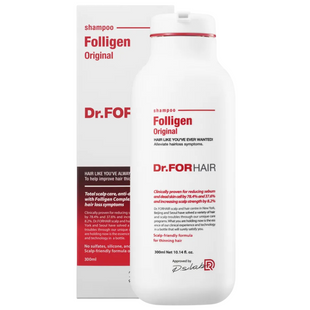 Шампунь проти випадіння волосся Dr.FORHAIR Folligen Shampoo, 300 мл. 8809485531052 фото