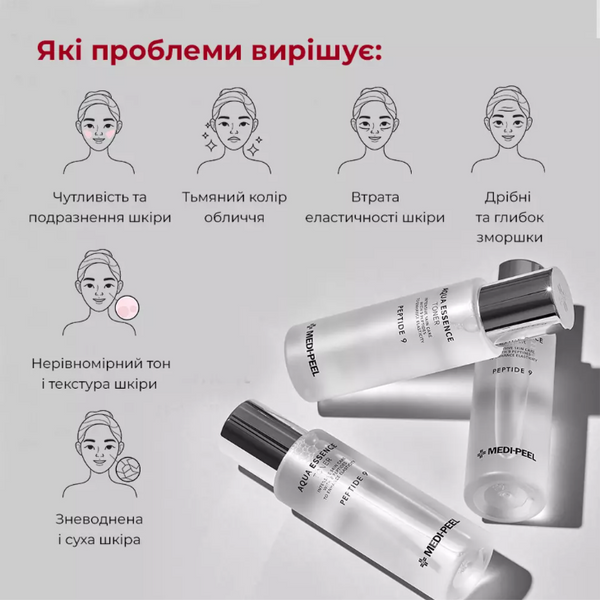 Увлажняющий тонер с пептидами Medi-Peel Aqua Essence Peptide 9 Toner 250 мл 2701 фото