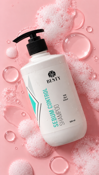 Шампунь для жирної шкіри голови Besty Sebum Control Shampoo 500 мл SC300 фото