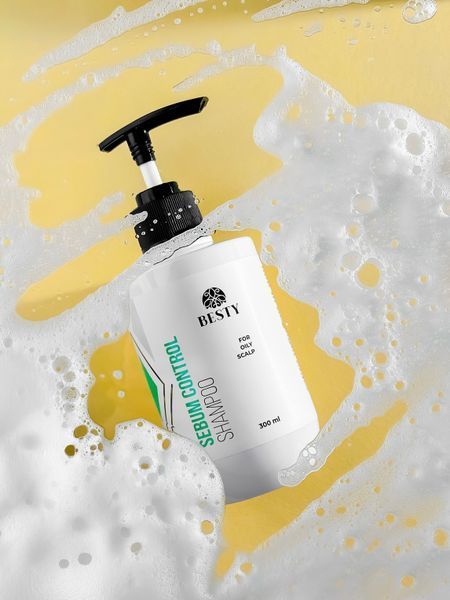 Набор для жирной кожи головы и сухой длины Besty Sebum Control Shampoo & Hydra Intense Hair Mask 300 мл + 350 мл SETOSHM фото