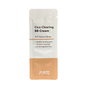 Тестер BB крем с экстрактом центеллы Purito Cica Clearing BB Cream (№23 Natural Beige) 1 мл 01786 фото