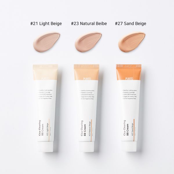 ВВ крем з екстрактом центелли Purito Cica Clearing BB Cream (№21 Light Beige) 30 мл 01782 фото