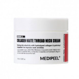 Подтягивающий пептидный крем для шеи и декольте Medi-Peel Premium Collagen Naite Thread Neck Cream 2.0, 100 мл 4050 фото