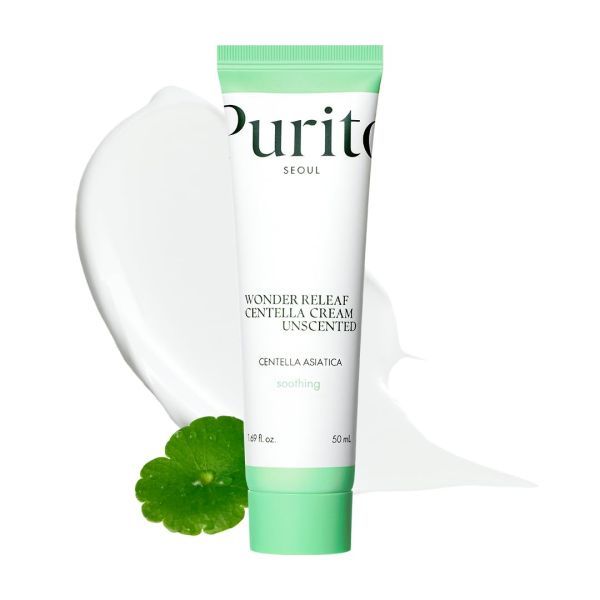 Крем для чутливої шкіри з центеллою без ефірних олій Purito Seoul Wonder Releaf Centella Cream Unscented 50 мл 03285 фото