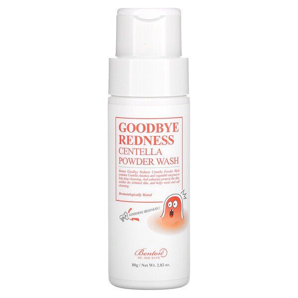 Энзимная пудра с центелой Benton Goodbye Redness Centella Powder Wash 80 г. 8809566991546 фото