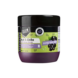 Маска восстанавливающая Real Natura SUPER HAIR FOOD AÇAÍ E LINHO 500 мл 1830 фото