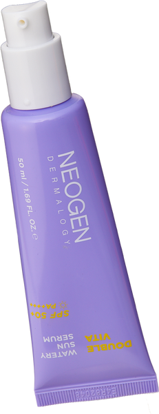 Легкий солнцезащитный крем для осветления и выравнивания тона Neogen Dermalogy Double Vita Watery Sun Serum SPF 50+ 50 мл 369 фото