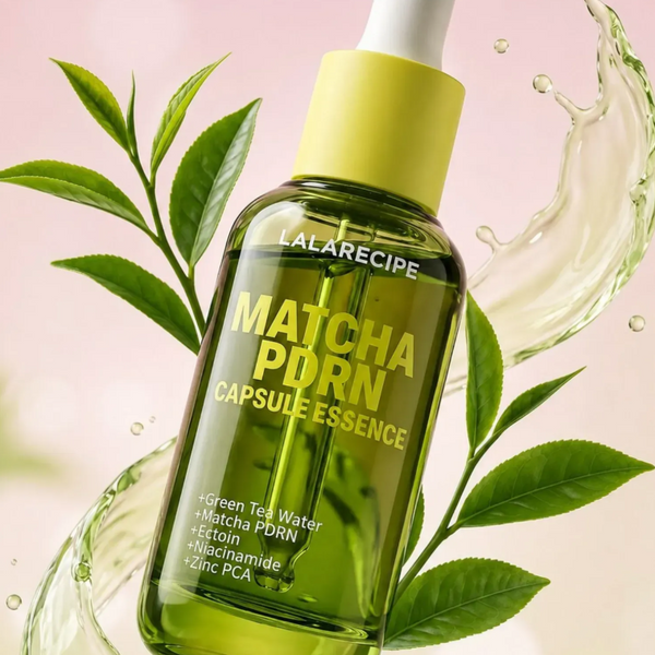 Заспокійлива капсульна есенція - сироватка з Matcha PDRN комплексом LALARECIPE Matcha PDRN Capsule Essence 30 мл 1724 фото