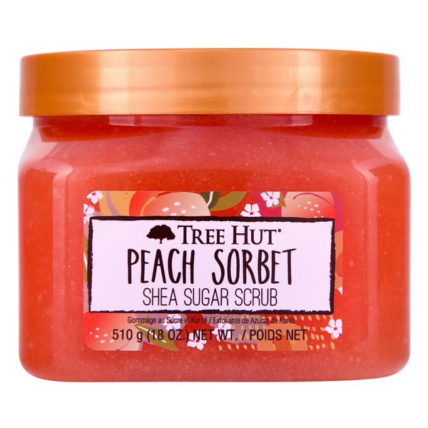 Скраб для тела с ароматом персикового сорбета Tree Hut Peach Sorbet Sugar Scrub, 510 г 075371002984 фото