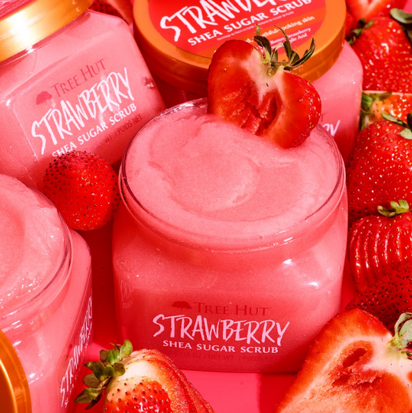 Скраб для тела с ароматом клубники Tree Hut Strawberry Sugar Scrub, 510 г 075371002687 фото