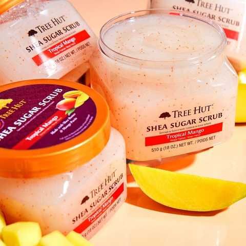 Скраб для тела с ароматом тропического манго Tree Hut Tropical Mango Sugar Scrub, 510 г 075371003066 фото