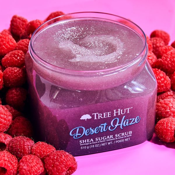 Скраб для тела с ароматом малины, жасмина и мускуса Tree Hut Desert Haze Sugar Scrub, 510 г 075371002731 фото