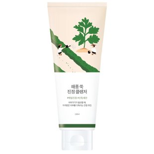 Заспокійлива очищуюча пінка з морським полином Round Lab Mugwort Calming Cleanser 150 мл 02782 фото