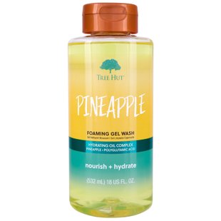 Гель для душа с ароматом ананаса и лимона Tree Hut Pineapple Foaming Gel Wash, 532 мл 075371250682 фото