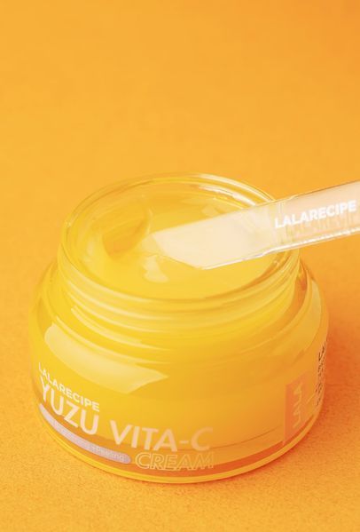 Освітлюючий крем з ніацинамідом 5% та екстрактом юдзу LALARECIPE Yuzu vita C Cream 50 мл 92 фото