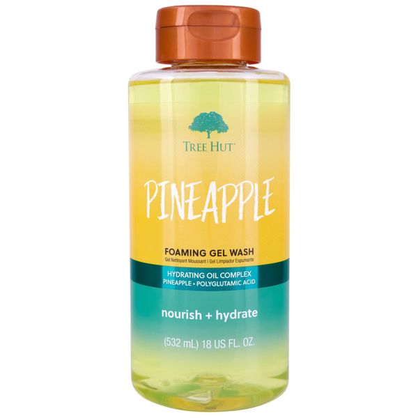 Гель для душу з ароматом ананасу та лимону Tree Hut Pineapple Foaming Gel Wash, 532 мл 075371250682 фото