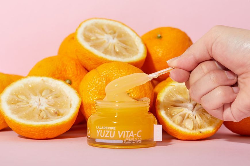 Освітлюючий крем з ніацинамідом 5% та екстрактом юдзу LALARECIPE Yuzu vita C Cream 50 мл 92 фото
