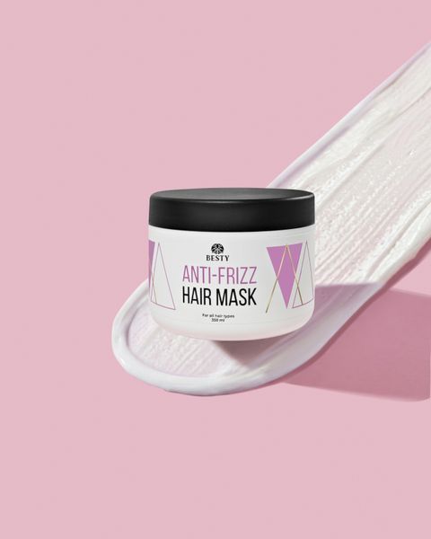 Маска для гладкости, восстановления и блеска волос Besty Anti-frizz Hair Mask 350 мл AF350 фото