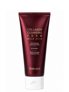 М'яка пінка для очищення обличчя з колагеном Terrazen Collagen Cleansing Foam Mild Acid 140 мл 8809263868295 фото