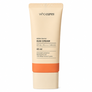 Сонцезахисний антиоксидантний крем WHOCARES Bifida Barrier Sun Cream 40 мл 000005419 фото